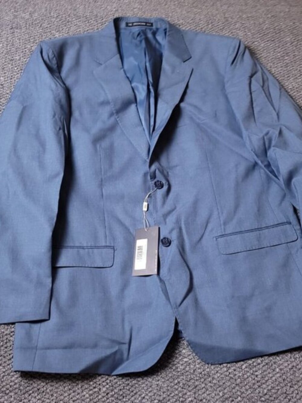 The Groomsman Suit Blazer Mens 46L Modern Fit Light Blue Jacket Supply